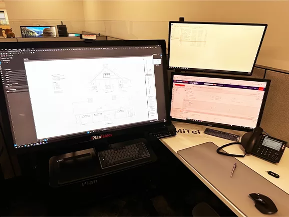 24-inch Rotating Side Monitors